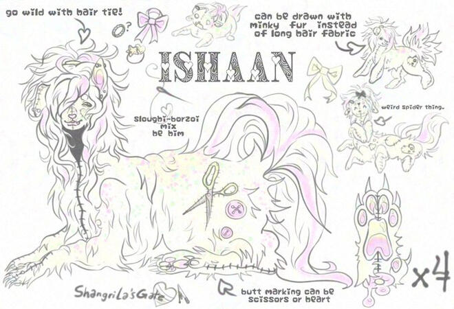 &#39;Ishaan,&#39; fullbody design plus two chibi alts ($30)